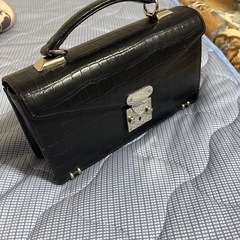 牛革　クロコ押し　バックの画像
