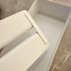 山崎実業(Yamazaki) 蓋付き ペーパータオルケース ホワイト 約W26×D13×H8cm タワー tower ペーパータオル ティッシュケース 4761の画像