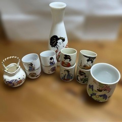 酒器セット まとめ売り 徳利 お猪口 陶器 和食器　九谷焼の画像