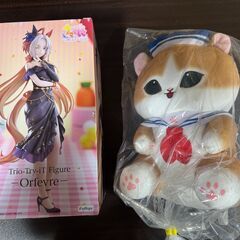 【ブルー】mofusand セーラーにゃんBIGぬいぐるみの画像