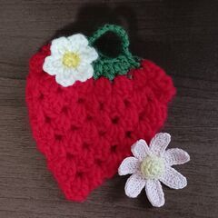 かぎ針編みワークショップ　「イチゴのアクリルたわしを作りま…