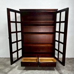 『HOKKAIDOU』北海道民芸 書棚 本棚 本箱 ブックシェルフ ブックボード キャビネット シェルフ 飾棚 飾り棚  RWboo7の画像