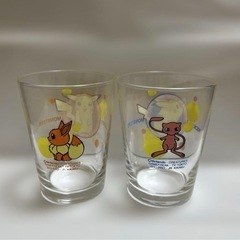 ピカチュウ ガラスコップ 2個セットの画像