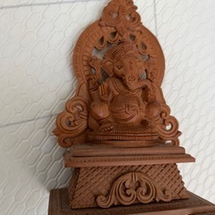 インド象　彫刻の画像