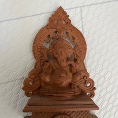 インド象　彫刻の画像