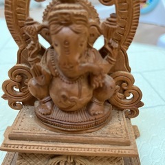 インド象　彫刻の画像