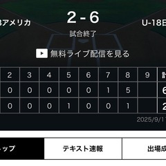 U18野球ワールドカップ　決勝チケットの画像