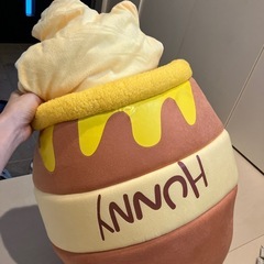 ハニーポットぬいぐるみ　はちみつクッション付きの画像
