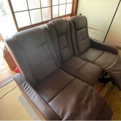 ニトリ　リクライニングソファーの画像