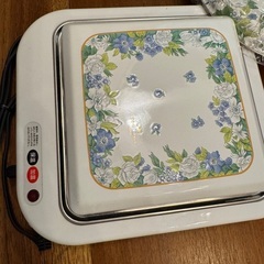 電磁調理器つきホーロー鍋　未使用　レトロの画像