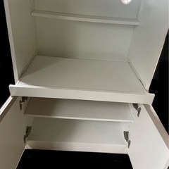 ニトリ　レンジボード　キッチンボード　レンジ台　ホワイトの画像