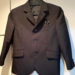 110cm 男児 ジャケット&チーフ 2点セットの画像