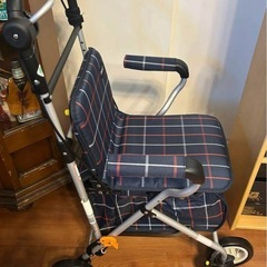 【新品・未使用】幸和製作所 TacaoF シルバーカー チェック柄 折りたたみの画像