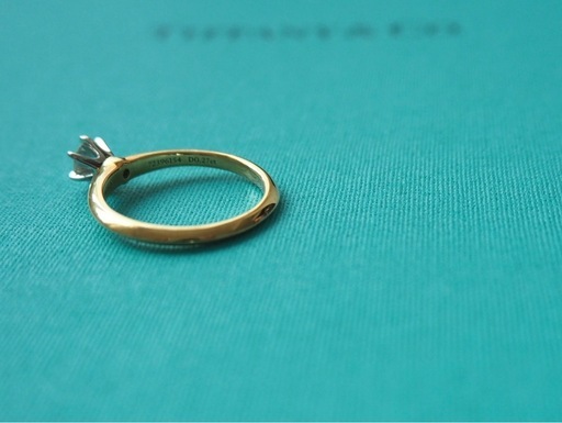 【美品】　TIFFANY&Co. セッティング エンゲージメント リング 18K