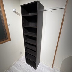 【山善】本棚 マンガ棚 高さ184cm 幅45.5cm オープンラック 収納              の画像
