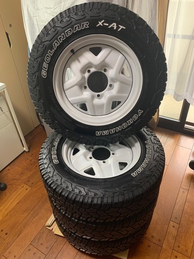 【終了】JB64純正スチール 白　GEOLANDER 195R16C タイヤ ホイール 4本SET