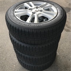 普通車コンパクトカー　軽自動車　スタッドレス　165/65R14  アルミホイール 付き　4本セット　残り溝山　8.5分の画像