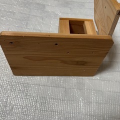 値下げ　木製　貯金箱　工作の画像