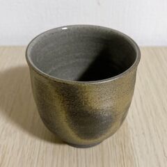 M438 丹波焼 夫婦湯呑 丹京釜 清水 昌義作 箱付 未使用品の画像