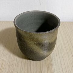 M438 丹波焼 夫婦湯呑 丹京釜 清水 昌義作 箱付 未使用品の画像