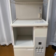 米びつ付きレンジ台の画像