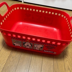スヌーピー　プラスティックボックス　バスケット　セットの画像