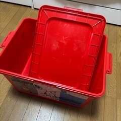 スヌーピー　プラスティックボックス　バスケット　セットの画像