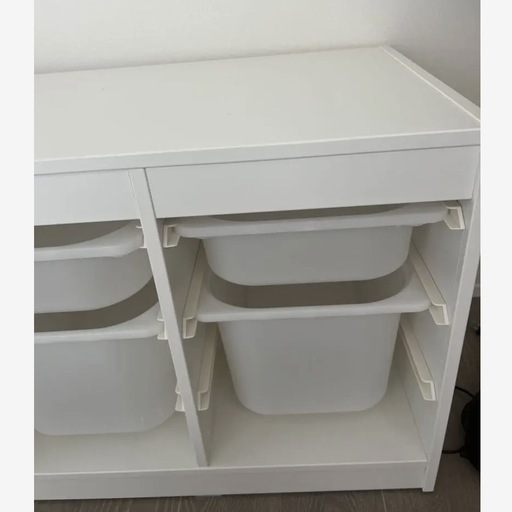 美品　IKEA　トロファスト　収納ボックス付き　おもちゃ箱　
