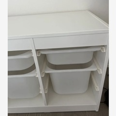美品　IKEA　トロファスト　収納ボックス付き　おもちゃ箱　の画像