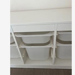 美品　IKEA　トロファスト　収納ボックス付き　おもちゃ箱　の画像