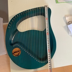 LYRE 青色ハープ本体と弦セット　24弦の画像