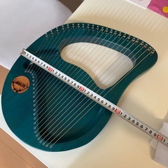 LYRE 青色ハープ本体と弦セット　24弦の画像