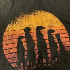 古着/ミーアキャット/Tシャツ/Lサイズの画像