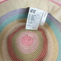 H&M キッズ麦わら帽子 ストローハットの画像