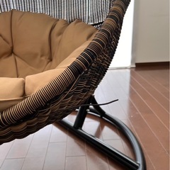 【受け渡し先決定】ラタン　ハンギングチェア差し上げますの画像