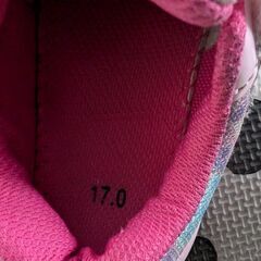 女の子ピンク色シューズ17cm２足の画像