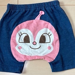 80 USED 女の子柄　アンパンマンのショートパンツの画像