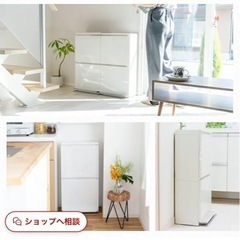 ランキング受賞 ゴミ箱 分別 スリム 縦型 2段 おしゃれ キッチン ふた付き 2分別 大容量 ワゴン 40L ダストボックス リビング ペダル ごみ箱 足踏み タオルラック フラップ式 薄型 新生活 鏡面仕上げ 【 アスベル ASVEL 分別 ペダル 2段 ワイド 40L EC】の画像