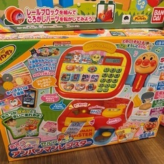 アンパンマン おもちゃ 空箱のみ パン工場 ブロック レジスターの画像