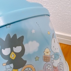 サンリオくじキャラクターダストボックス 青、ピンク2個セットの画像