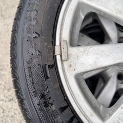 ダイハツ　ムーブ　ホイールタイヤセット　4本　155/65R14 タイヤ年式2023年の画像