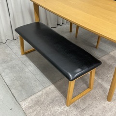 KI-15【新入荷　アウトレット品】グレイド　オーク材　ベンチダイニング4点セット　ナチュラルの画像