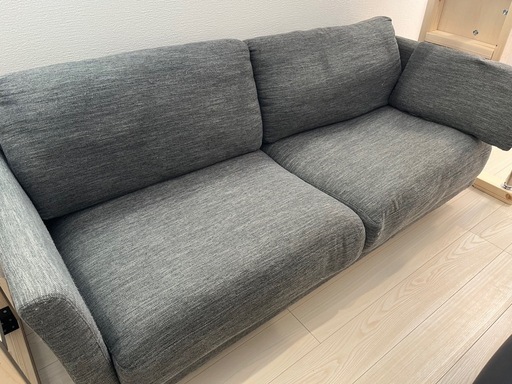 【値下げしました。】ニトリ3人用布張ソファ