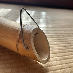華道　竹花器　舟竹 生花 竹細工竹器の画像