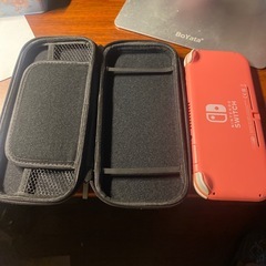 Switch lite 本体+128gbSDカード+ケース+純正充電器の画像