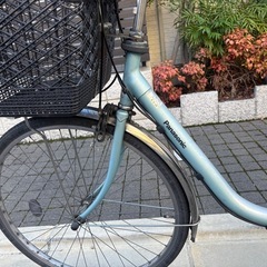 Panasonic 電動アシスト自転車 水色の画像