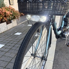 Panasonic 電動アシスト自転車 水色の画像