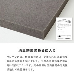 美品　折りたたみ反発マット　ネイビー紺の画像