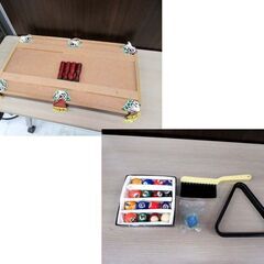 トイザらス パビリオンスポーツ ビリヤード ミニビリヤード台 キュー2本 球 セット 苫小牧西店の画像