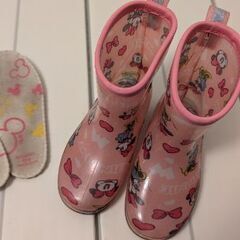 女の子ミニーちゃん長靴 17cmの画像